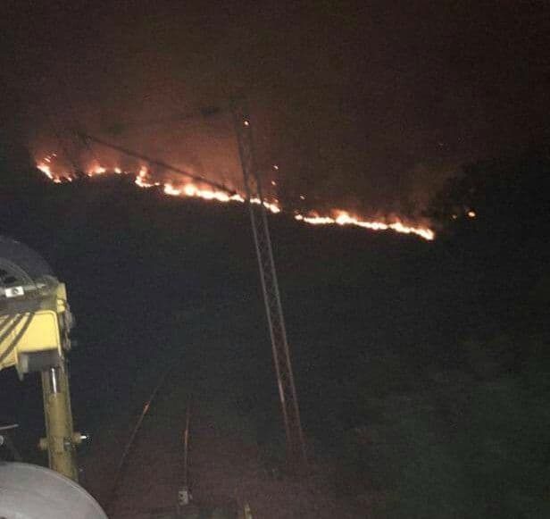 Gori na brdu iznad Dromire Gori na brdu iznad Dromire