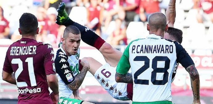 Torino ubjedljiv protiv Sasuola Torino ubjedljiv protiv Sasuola