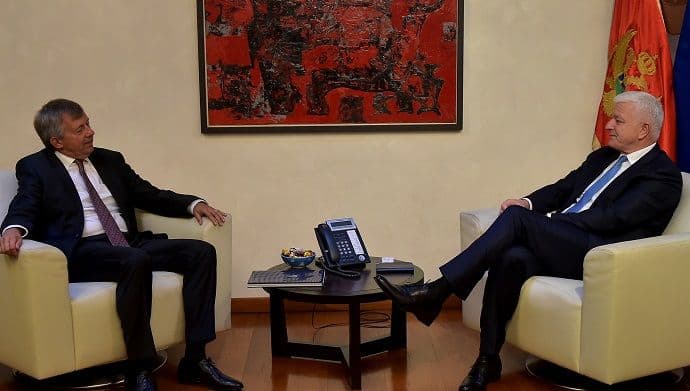 Marković primio Viderera: Podrška Crnoj Gori kao suorganizatoru ženskog EURO Marković primio Viderera: Podrška Crnoj Gori kao suorganizatoru ženskog EURO