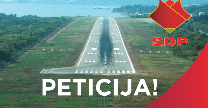 SDP: Prikupljamo potpise za organizovanje referenduma o budućnosti aerodroma SDP: Prikupljamo potpise za organizovanje referenduma o budućnosti aerodroma