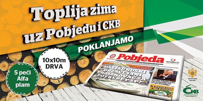 "Toplija zima uz Pobjedu": Javno izvlačenje u ponedjeljak "Toplija zima uz Pobjedu": Javno izvlačenje u ponedjeljak