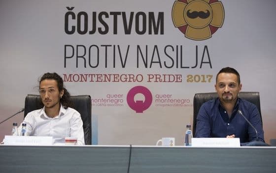 "Čojstvom protiv nasilja" slogan Montenegro prajda "Čojstvom protiv nasilja" slogan Montenegro prajda