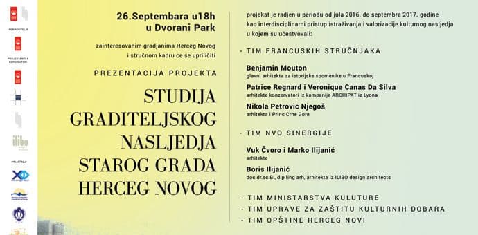 Prezentacija Studije graditeljskog nasljeđa starog grada HN u utorak Prezentacija Studije graditeljskog nasljeđa starog grada HN u utorak