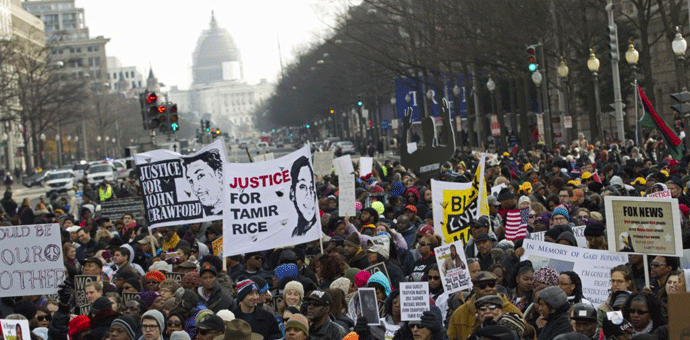 Vašington: Marš hiljada demostranata za rasnu pravdu Vašington: Marš hiljada demostranata za rasnu pravdu