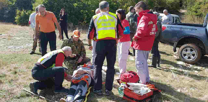 Akcija GSS u reonu Dažnika: Nikšićanin povrijeđen prilikom sječe šume Akcija GSS u reonu Dažnika: Nikšićanin povrijeđen prilikom sječe šume