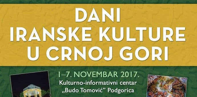 Dani iranske kulture u podgoričkom KIC-u Dani iranske kulture u podgoričkom KIC-u