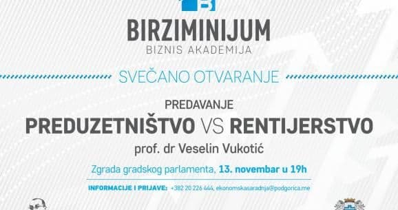 Trodnevna biznis akademija u znak sjećanja na prof. dr Dragana Lajovića Trodnevna biznis akademija u znak sjećanja na prof. dr Dragana Lajovića
