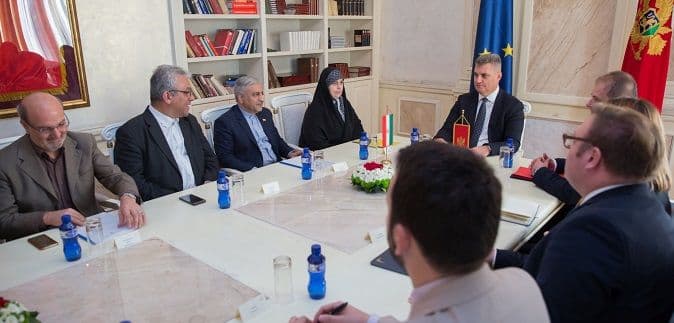 Grupa prijateljstva parlamenta Irana prvi put u Crnoj Gori Grupa prijateljstva parlamenta Irana prvi put u Crnoj Gori