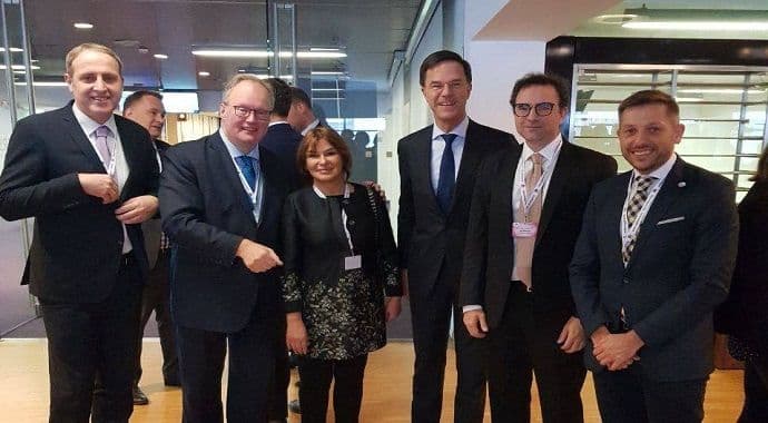 Kongres liberala Evrope, Popović sa liderima Kongres liberala Evrope, Popović sa liderima