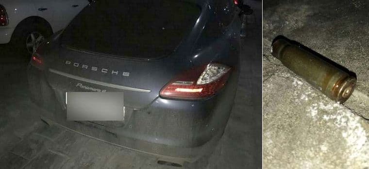 Izrešetan automobil fudbalera Dinama Izrešetan automobil fudbalera Dinama