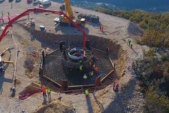 FOTO: Bemax izlio prvi od 23 temelja za vjetroelektrane FOTO: Bemax izlio prvi od 23 temelja za vjetroelektrane