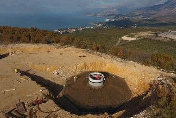 FOTO: Bemax izlio prvi od 23 temelja za vjetroelektrane
