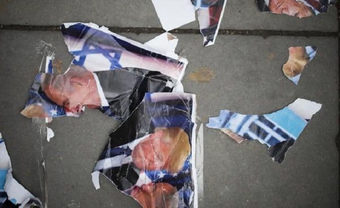 Stotine na protestu protiv posjete Netanijahua Stotine na protestu protiv posjete Netanijahua