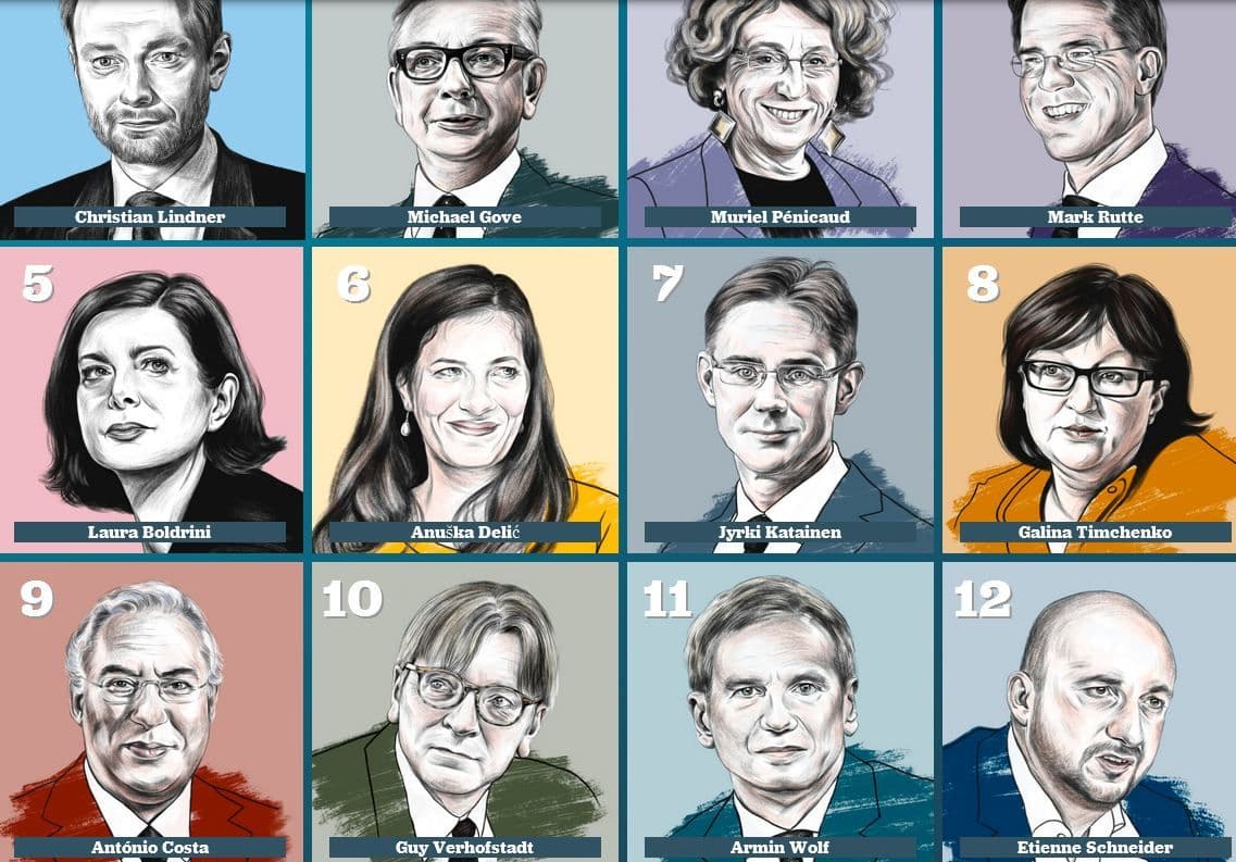 Ličnosti koje će oblikovati Evropu 2018. Ličnosti koje će oblikovati Evropu 2018.