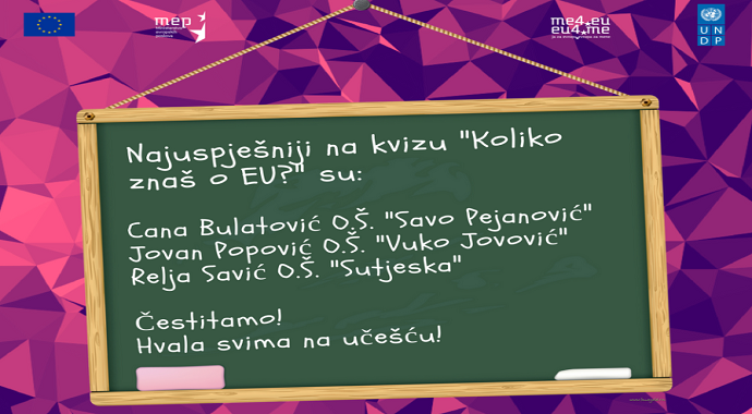 Cana Bulatović najviše znala o EU Cana Bulatović najviše znala o EU