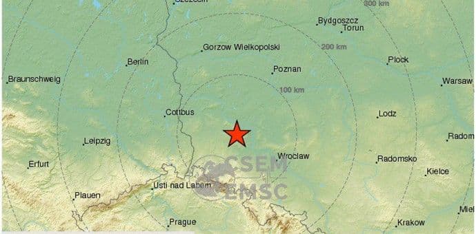 Snažan potres u blizini Vroclava Snažan potres u blizini Vroclava