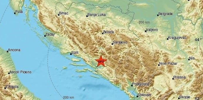 Snažan zemljotres u okolini Mostara Snažan zemljotres u okolini Mostara