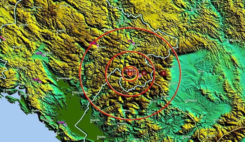 Manji zemljotres kod Plava Manji zemljotres kod Plava