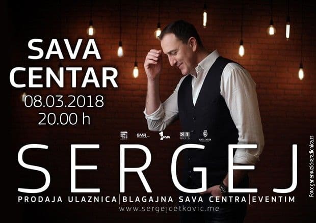 Sergej u Centru „Sava“ 8. marta Sergej u Centru „Sava“ 8. marta