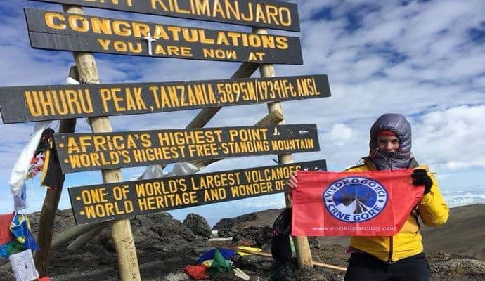Podgoričanka osvojila Kilimandžaro Podgoričanka osvojila Kilimandžaro