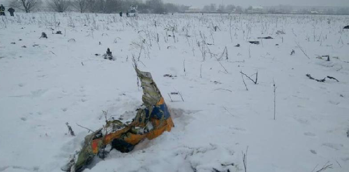 Ruski avion eksplodirao pri udaru u zemlju Ruski avion eksplodirao pri udaru u zemlju