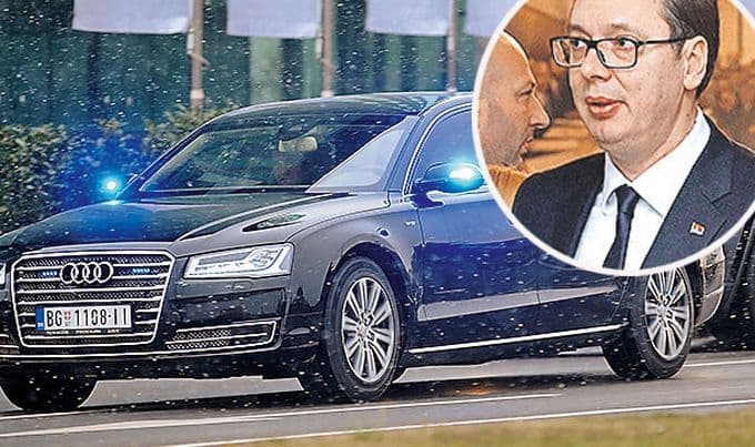 Vučićev blindirani audi košta 135.000 eura Vučićev blindirani audi košta 135.000 eura