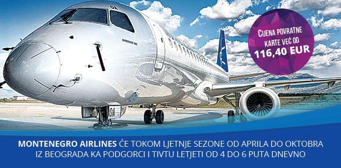 Od aprila do kraja oktobra povratna karta do Beograda 116,40 eura Od aprila do kraja oktobra povratna karta do Beograda 116,40 eura