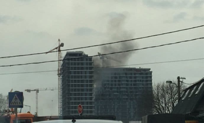 Ugašen požar u jednoj od kula "Beograda na vodi" Ugašen požar u jednoj od kula "Beograda na vodi"