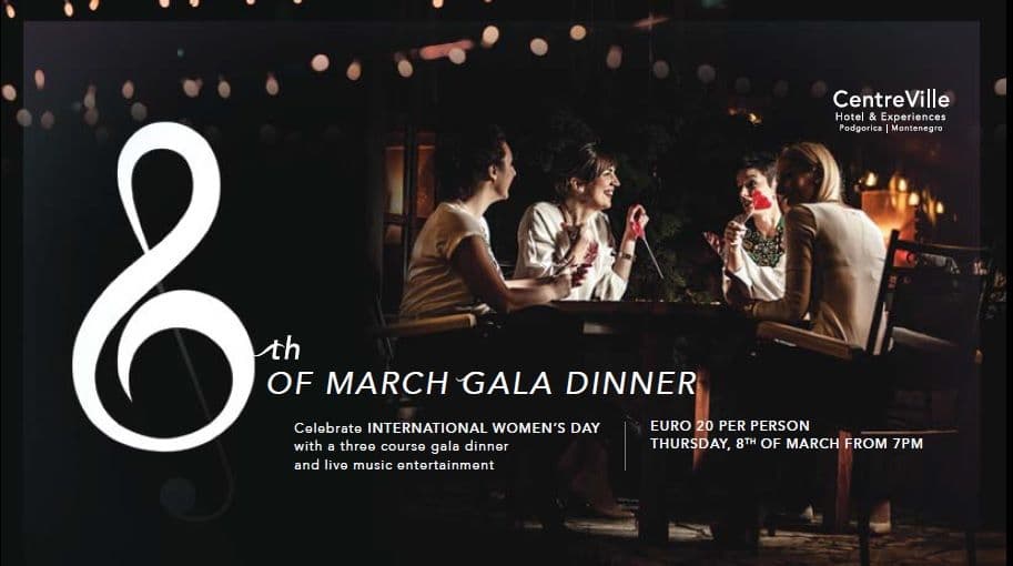 Osvojite osmomartovsku večeru u hotelu  CentreVille  Osvojite osmomartovsku večeru u hotelu  CentreVille