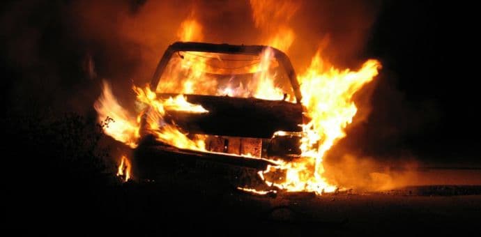 U Pljevljima zapaljeno vozilo Ilustracija