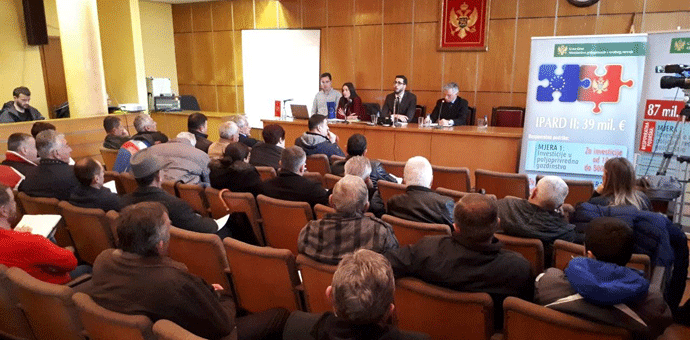 IPARD javni poziv predstavljen u Nikšiću i Danilovgradu IPARD javni poziv predstavljen u Nikšiću i Danilovgradu