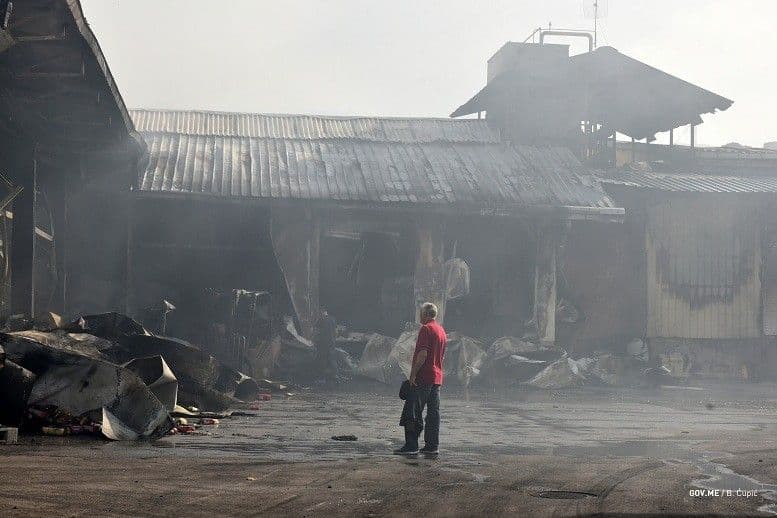 Danas uviđaj nakon požara u "Mesoprometu" Danas uviđaj nakon požara u "Mesoprometu"