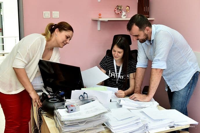 Srednjoškolci u okviru Akcionog dana u Ministarstvu prosvjete Srednjoškolci u okviru Akcionog dana u Ministarstvu prosvjete