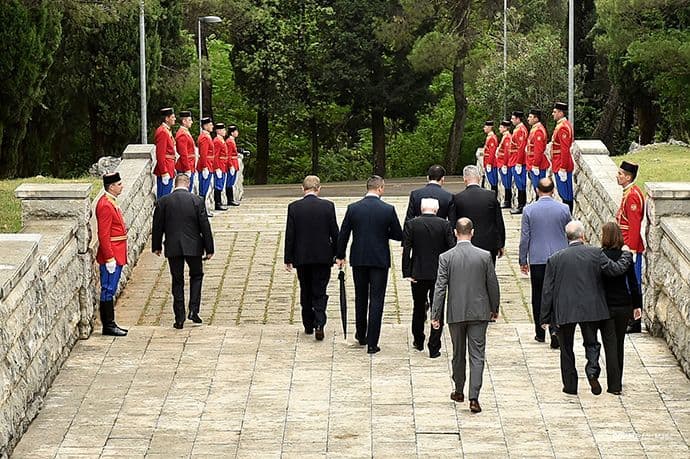 Položen vijenac na spomenik Partizanu borcu na Gorici Položen vijenac na spomenik Partizanu borcu na Gorici