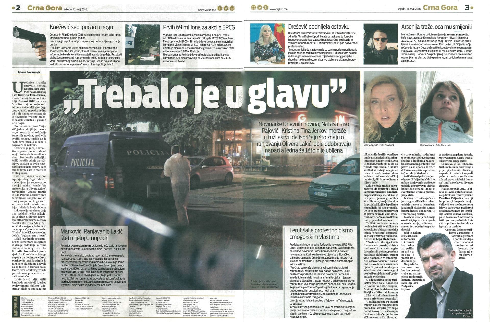 DN: Napravili ste od naših novinarki pokretne mete DN: Napravili ste od naših novinarki pokretne mete