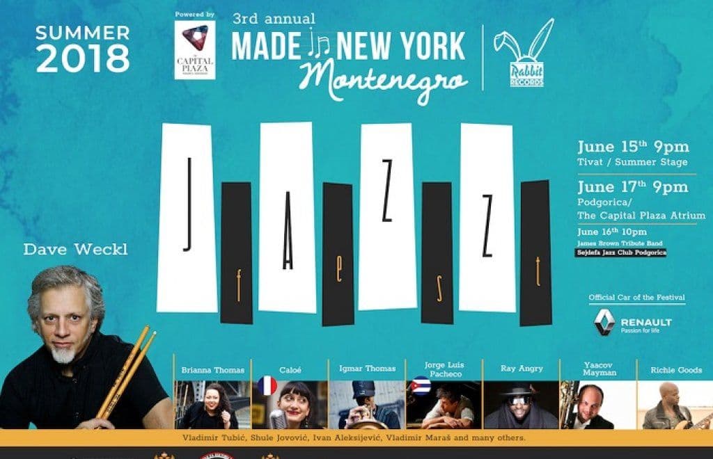 Made in New York Jazz Festival, Montenegro 2018! Made in New York Jazz Festival, Montenegro 2018!