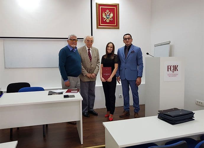 Barbara Simović odbranila prvi diplomski rad Barbara Simović odbranila prvi diplomski rad