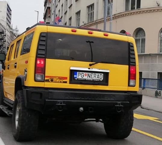 Za tablice po želji 600 eura Za tablice po želji 600 eura