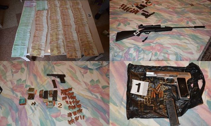 Oduzeto preko 176.000 eura, oružje i municija Oduzeto preko 176.000 eura, oružje i municija