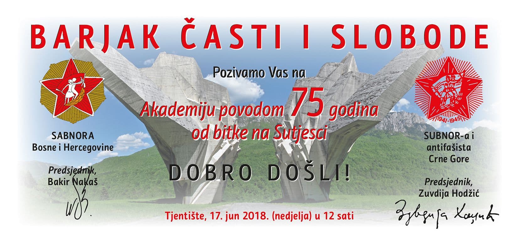 Svečana akademija na Tjentištu Svečana akademija na Tjentištu