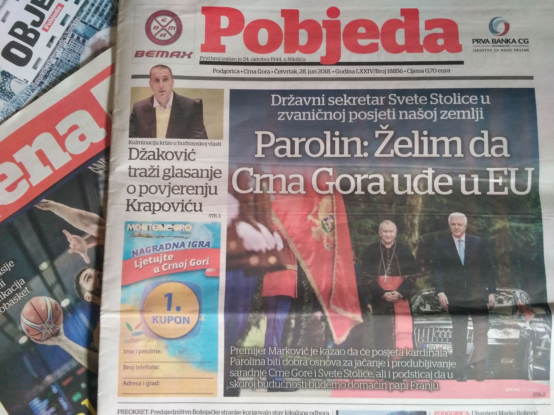 Specijalni dodatak Pobjede: Sve o sprječavanju korupcije Specijalni dodatak Pobjede: Sve o sprječavanju korupcije