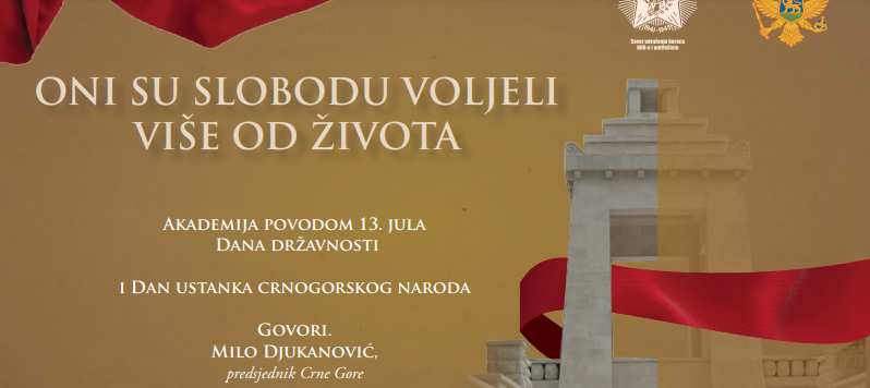 Đukanović na centralnoj proslavi Dana državnosti Đukanović na centralnoj proslavi Dana državnosti