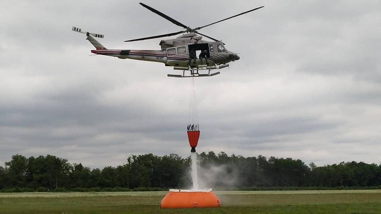 Vazduhoplovstvo VCG spremno za gašenje požara helikopterima Vazduhoplovstvo VCG spremno za gašenje požara helikopterima