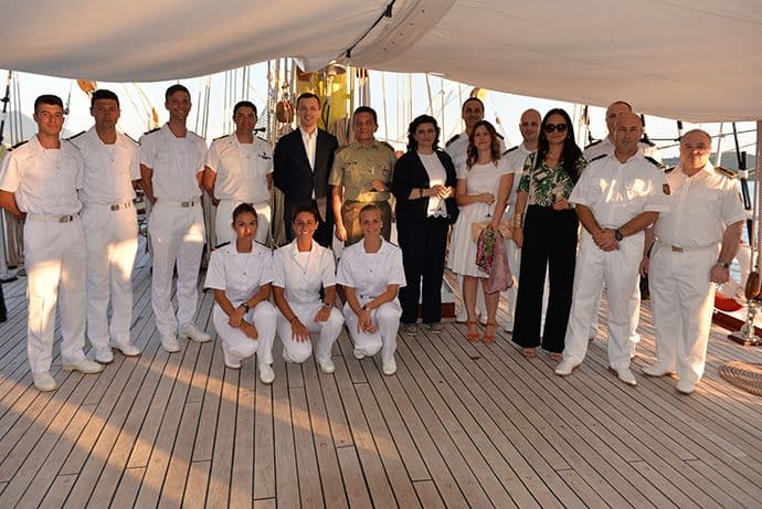 Prijem na školskom brodu "Jadran" Prijem na školskom brodu "Jadran"