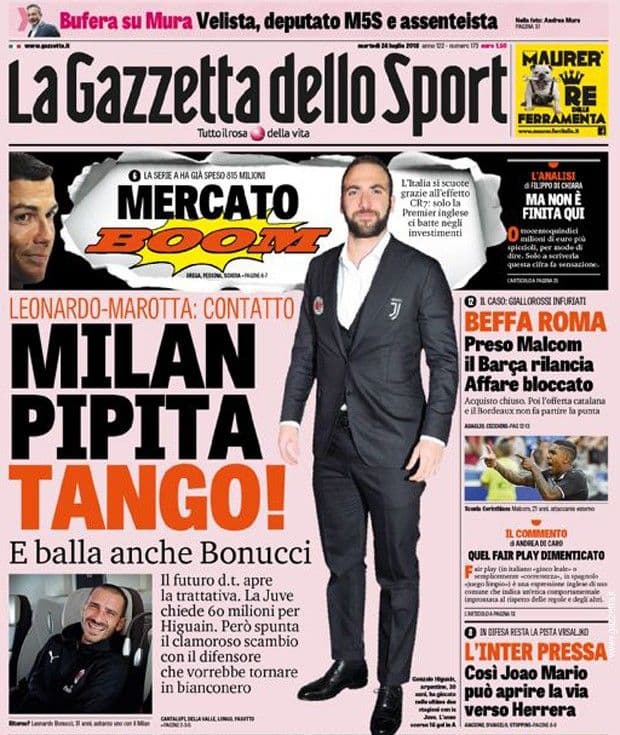 Na pomolu trampa - Bonući i novac za Iguaina? Na pomolu trampa - Bonući i novac za Iguaina?