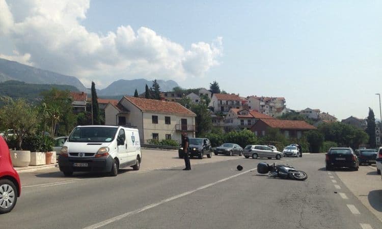 U udesu povrijeđena motociklistkinja Foto: Radio Jadran