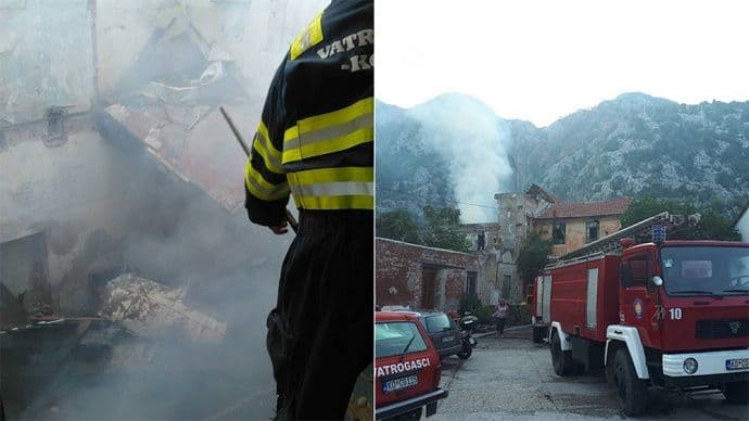 Kotorski vatrogasci spasili život i zaustavili požar u staroj “Rivieri” Kotorski vatrogasci spasili život i zaustavili požar u staroj “Rivieri”