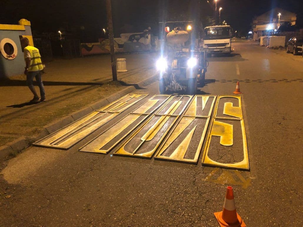 Podgorica: Počelo obilježavanje horizontalne signalizacije Podgorica: Počelo obilježavanje horizontalne signalizacije