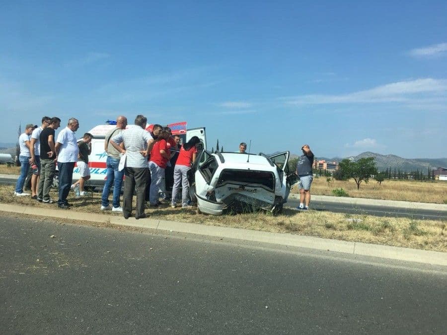 Povrijeđene dvije osobe Foto: rtcg.me