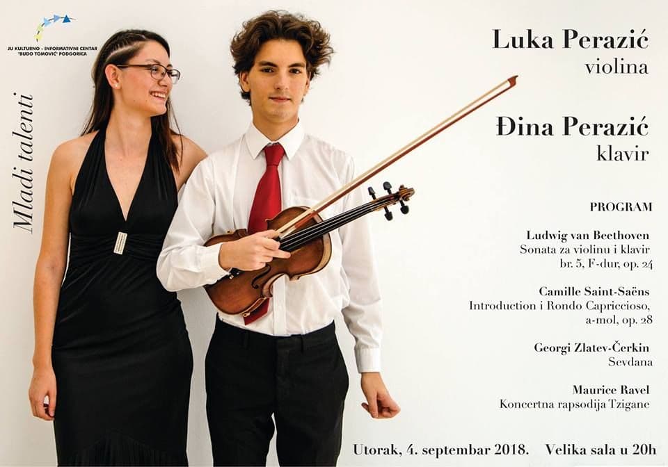 Koncert mladog violiniste Luke Perazića Koncert mladog violiniste Luke Perazića
